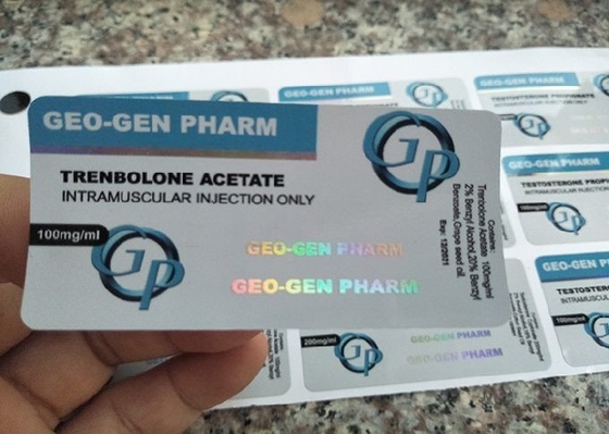 ملصقات قنينة زجاجية ثلاثية الأبعاد Geo Gen Pharma Design لاستخدام قنينة حقن 10 مل