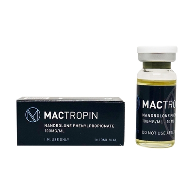 Mactropin Pvc الأسود ملصقات تسمية الدواء لقارورة زجاجية 10 مل مع صناديق