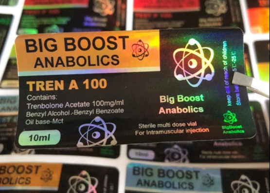 Big Boost Anabolics Tren A 100 10ml Vial Labels