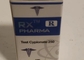ملصقات وصناديق Rx Pharma Laser 10ml فيال مع سطح لامع