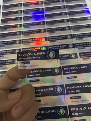 العلامات الملصقة على علبة العلبة لـ 10mg Tirze  Patide Peptide