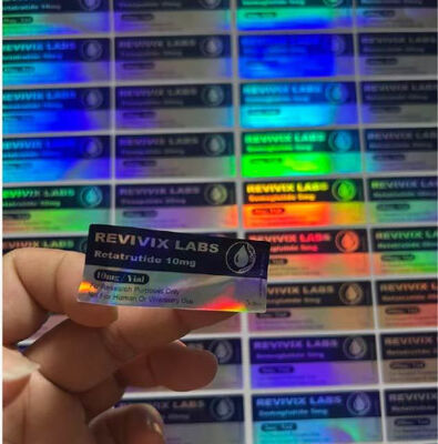 ملصقات زجاجات ريتاتروتايد 10 ملغ بتصميم وشعار مخصص، 3 مل