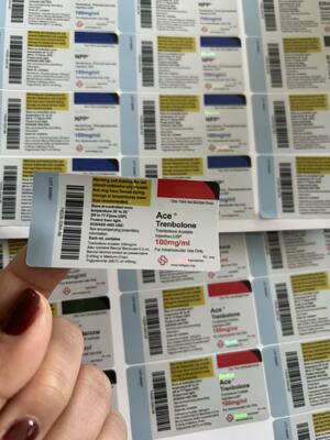 تري أسيتات 100 ملغ 6x3 سم مناسبة لعلب الزجاجية 10 مل