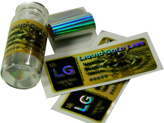 Labels Liquid Gold Lab Laser 10ml فيال فيال للقارورة