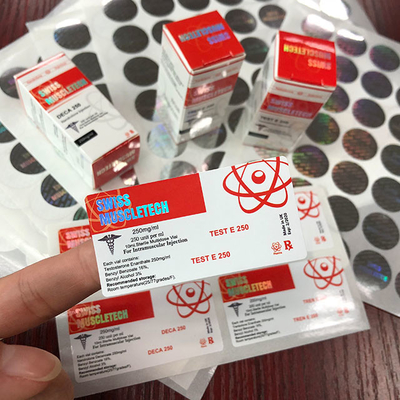 ستستانون 250 المهنية البلاستيكية 10ML القارورة ملصق 10ml زجاجة الملصقات
