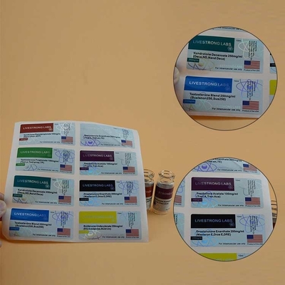 NANO LAB PHARMA ملصقات الزجاجات الصغيرة طباعة ملصقات القارورة 10 مل للكأس الزجاجية تصميم مخصص