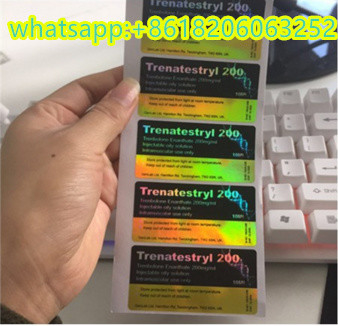 الاختبار E العلامات التسمية الستيرويدات الانسدادية السائل الحقن 10ml قنينة العلامات التسمية مربع حادة لامعة النهاية