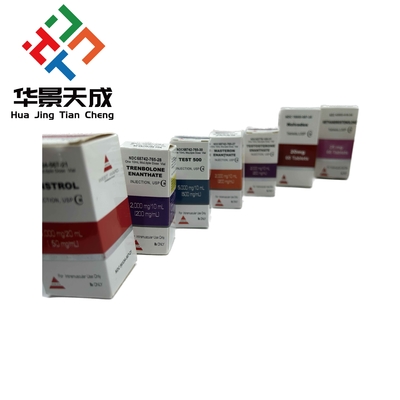 اختبار E زيت حقن هولوغرامية الملصقات والصناديق 10ml قنينة علبة الورق