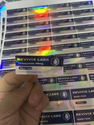 العلامات الملصقة على علبة العلبة لـ 10mg Tirze  Patide Peptide