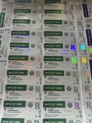 BPC 157 5mg Small Glass Bottles Peptide Medicine Labels