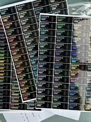 HG H 100IU 10 VIALS Labels Somatropin 1 Vial Labels Stickers Gold Logo