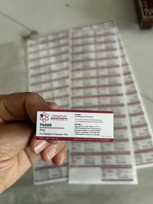 ملصقات قوارير ببتيد TB500 2ML مع مادة PVC بيضاء