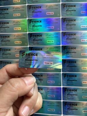 ملصقات قوارير الببتيد BPC 157 بجرعة 5 ملغ