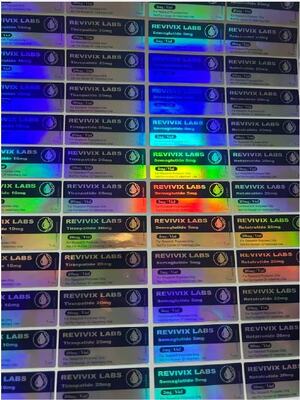 ملصقات قوارير الببتيد BPC 157 بجرعة 5 ملغ