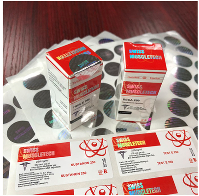 لاصق بلاستيك فينيل 25x60 مللي متر ملصق خاص بفيتامين لحزمة زجاجة 10 مللي