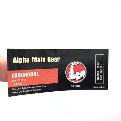 OEM ماء ودائم 10 مل فيال تسميات لاصقة قوية قابلة للإزالة