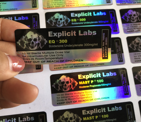 ماء 10 مل فيال تسميات 4C بالألوان الكاملة للقارورة الصيدلانية