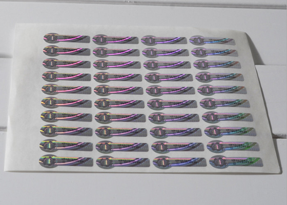 اللون - تغيير ملصق الفضة الهولوغرام الأمن مع خدش قبالة القانون