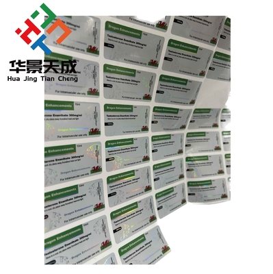 ملصقات القارورة الزجاجية البيضاء للقوارير البلاستيكية