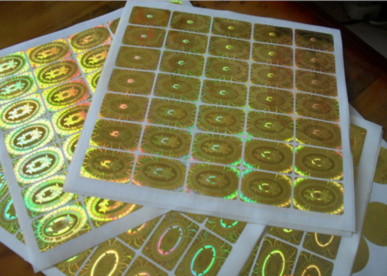 ملصق الهولوغرام دائرة جولة الأمن لاصق دائم للماء