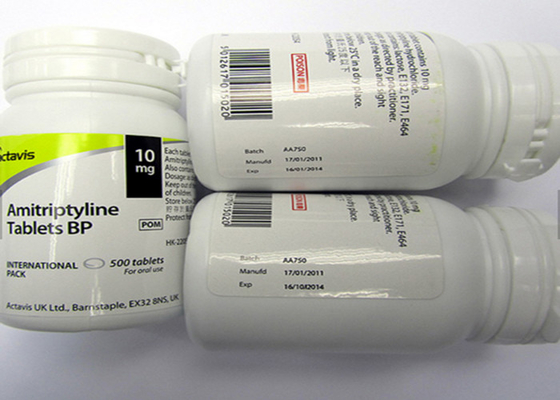 تعليمات زجاجة حبوب منع الحمل تسميات مخصصة فيال الانتهاء المصقول مع مادة PET