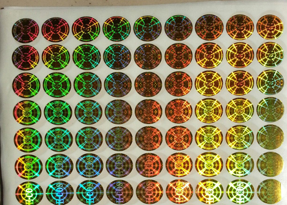 2D الفضة الأمن الهولوغرام ملصق تضمن تسمية لاصقة للشركة