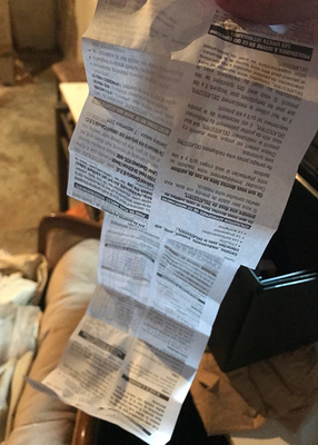 حزمة ورقة أوفست أوفست إدراج الطباعة / طباعة الدوائية لصندوق فيال 10 مل