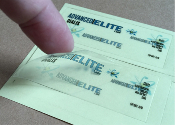 تسمية زجاجة 10ML فيال الطب واضح شفاف PVC مع الطباعة فوق البنفسجية