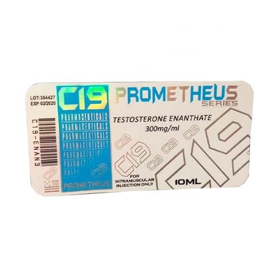 لا يمتنع من الماء الليزر هولوغرافية 10 مل الملقي الملصق لقوارير الدواء الصيدلية الببتيد