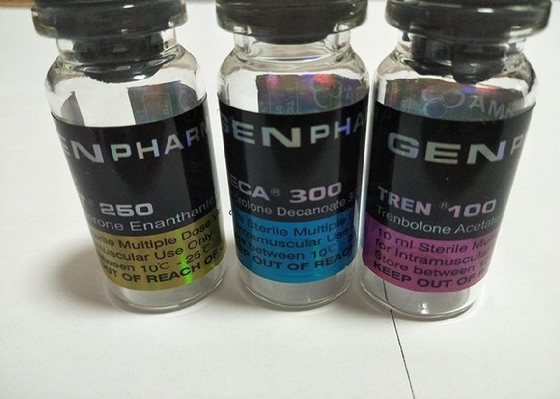 مختلف GEN PHARMA 10ML الزجاج فيال تسميات DECA / TEST E 300 الليزر فيال الملصقات