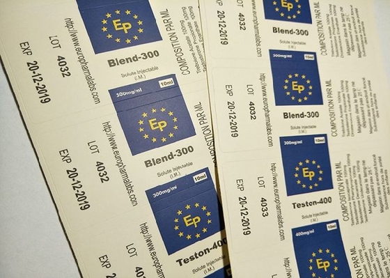 مات إنهاء التصفيح ورقة صيدلية زجاجة تسميات ل EP تصميم