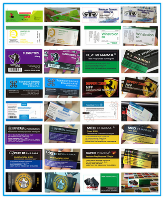 مختبرات خالدة لامعة 10 مل فيال زجاجي ملصقات الهولوغرام الصيدلة