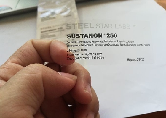 ملصقات ملصقات فيال مطبوعة شفافة بحجم 10 مل 23 * 60 ملم لتطوير العضلات