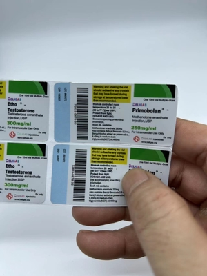 اسم العلامة التجارية المخصصة الستيرويدات الحقنية والفموية 10 مل علبة عبوة التعبئة والتغليف الصيدلانية الملصق الملصق