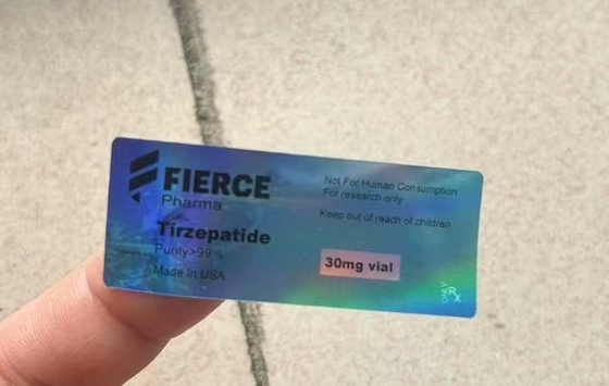 ملعقة الببتيدات 3 مل مع مواد الهولوغرام الليزر