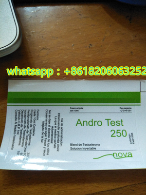 Androl Test 250 10ml العلامات الملصقة على القارورة