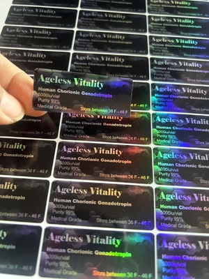 Hcg 2ml 3ml الملصقات في قنينة الحقن مع ملصق ملصق لعبوة الببتيدات