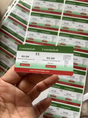 ملصقات القارورة الزجاجية المقاومة للماء والمستدامة لمختبرات Testo E Nano مع تأثير لامع الليزر والتصميم المخصص