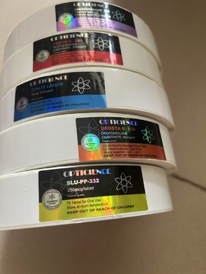 SLU-PP-332 250MCG علامات اللوحات الهولوجرام الطباعة المواد المقاومة للماء في لفة