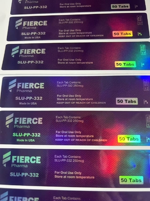 ملصقات زجاجات بلاستيكية لأقراص SARMs RAD-140 عن طريق الفم 50 مجم، طباعة الأشعة فوق البنفسجية، ملصقات زجاجات مخصصة