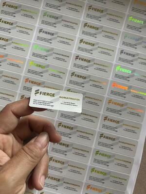 سوماتروبين 10IU Hg H 3.7mg لكل ملصق علبة