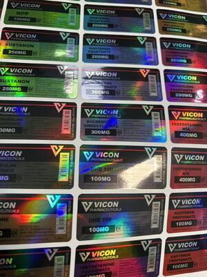 الملصقات الكبيرة 300 10 مل مع تأثير لامع