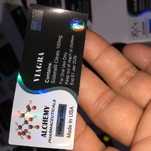 ملصقات زجاجات بلاستيكية بتصميم مخصص من Vigra 100mg