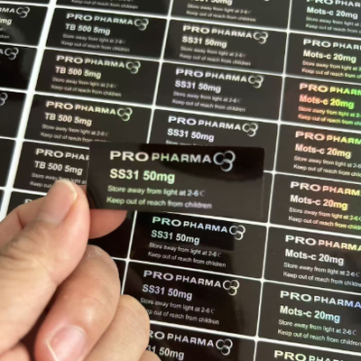SS-31 50mg زجاجة الببتيد ملصقات الملصقات