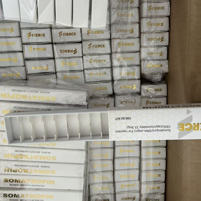 Customized Sizes Glossy Finish Waterproof Peptide Vial Box for 10vials 3ml Dry Powder