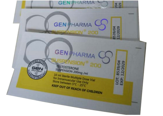 قنينة بلاستيكية مقاومة للماء تسميات لاصقة قوية ، تسميات زجاجة قنينة