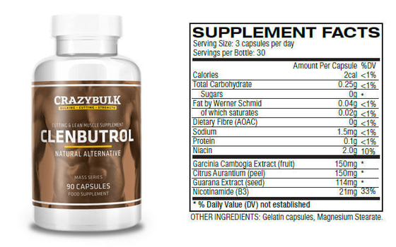 كلينبوتيرول عن طريق الفم فيال تسميات الهولوغرام لزجاجات حبوب منع الحمل 50mcg البلاستيك