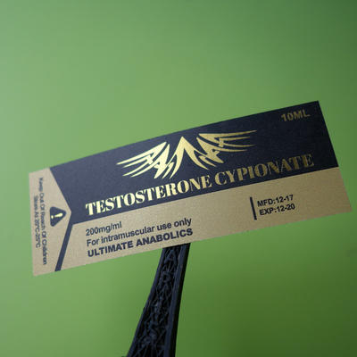 ملصق قنينة الابتنائية اللامع مقاوم للزيت 10 مل