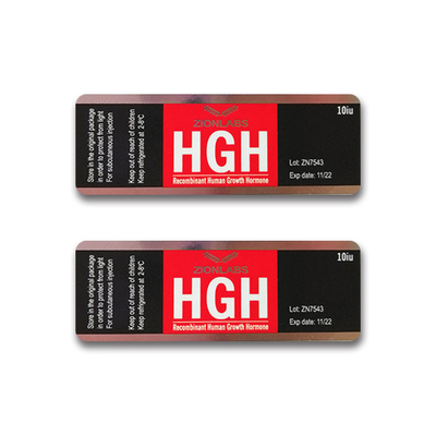 HG Hormone Hologram 10ml Vial Glass Vial Labels