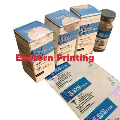 ضياء 2 سم مختوم بالليزر 10 مل ملصقات فيال زجاجي الهولوغرام